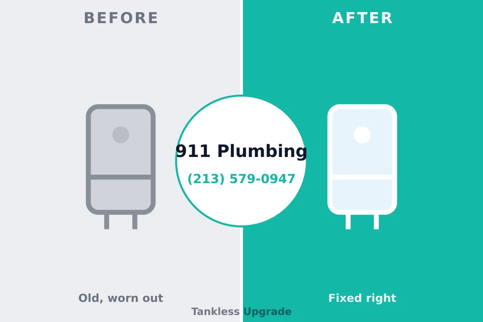 Before and after: plumbing repair Carthage, NY